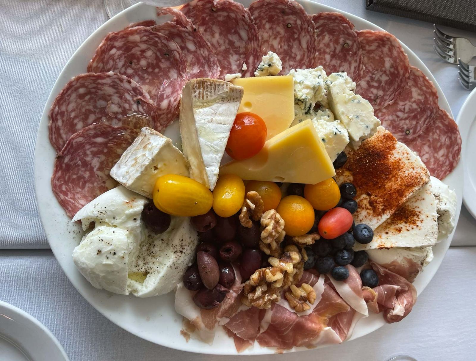 Charcuterie and cheese board