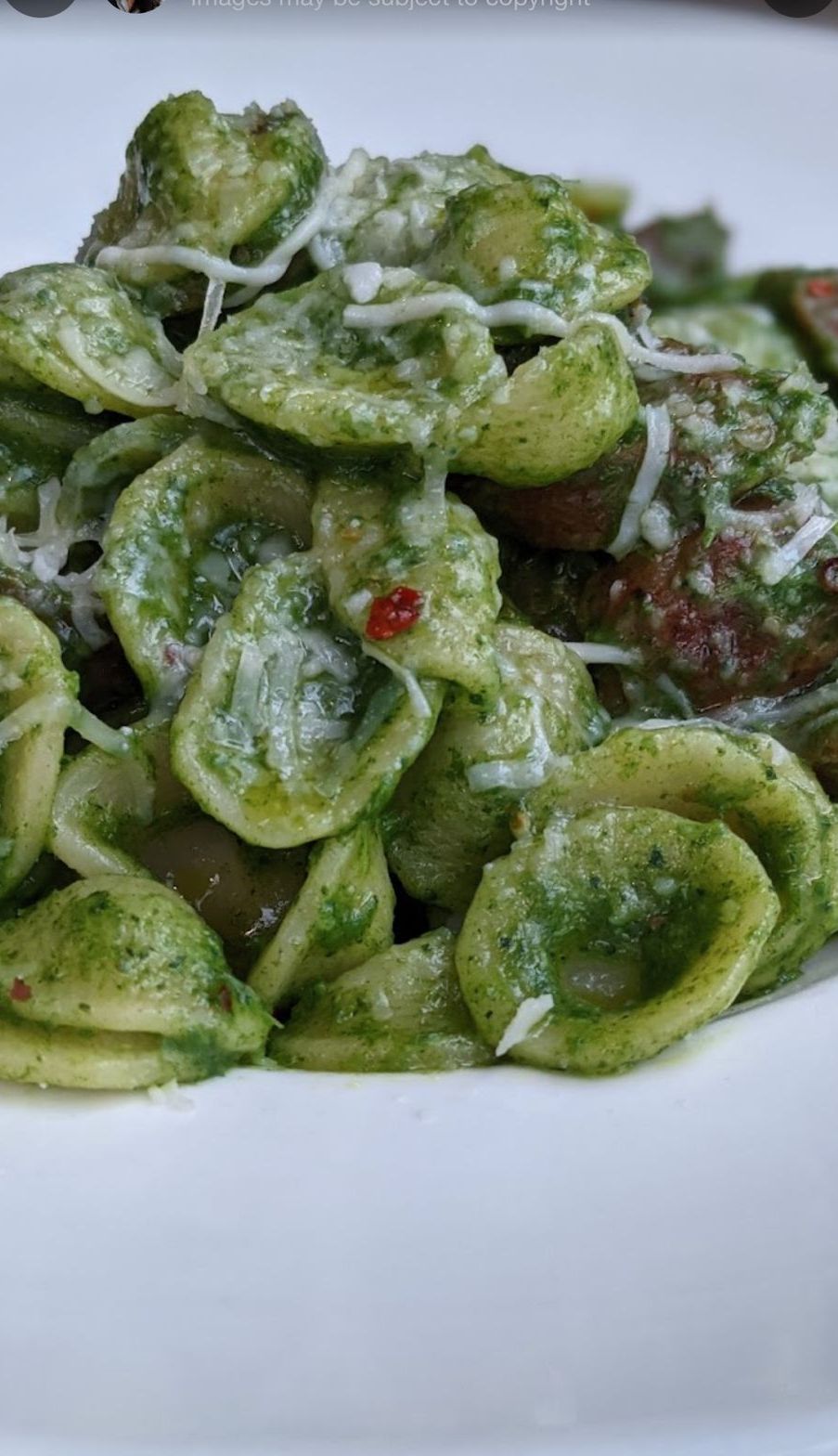 Orecchiette with pesto