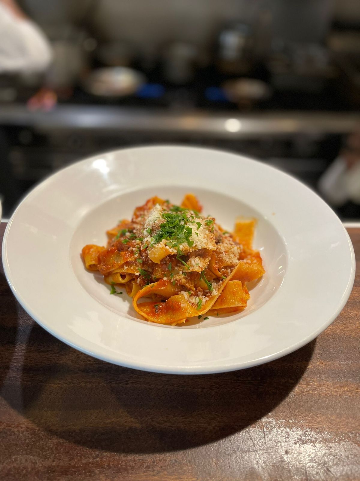 Pappardelle with meat ragù