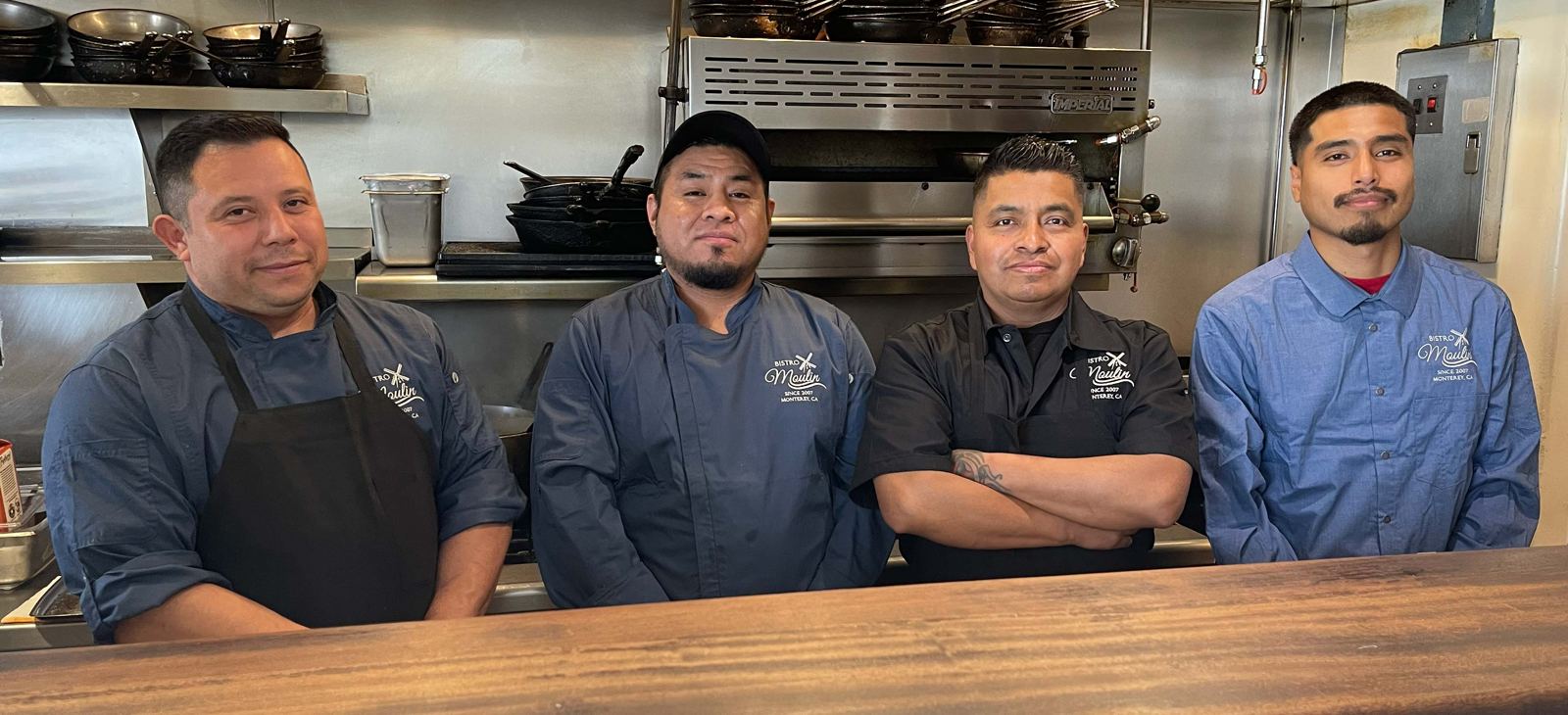 The Bistro Moulin kitchen team